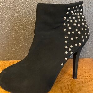Madeline Girl studded high heel ankle boots